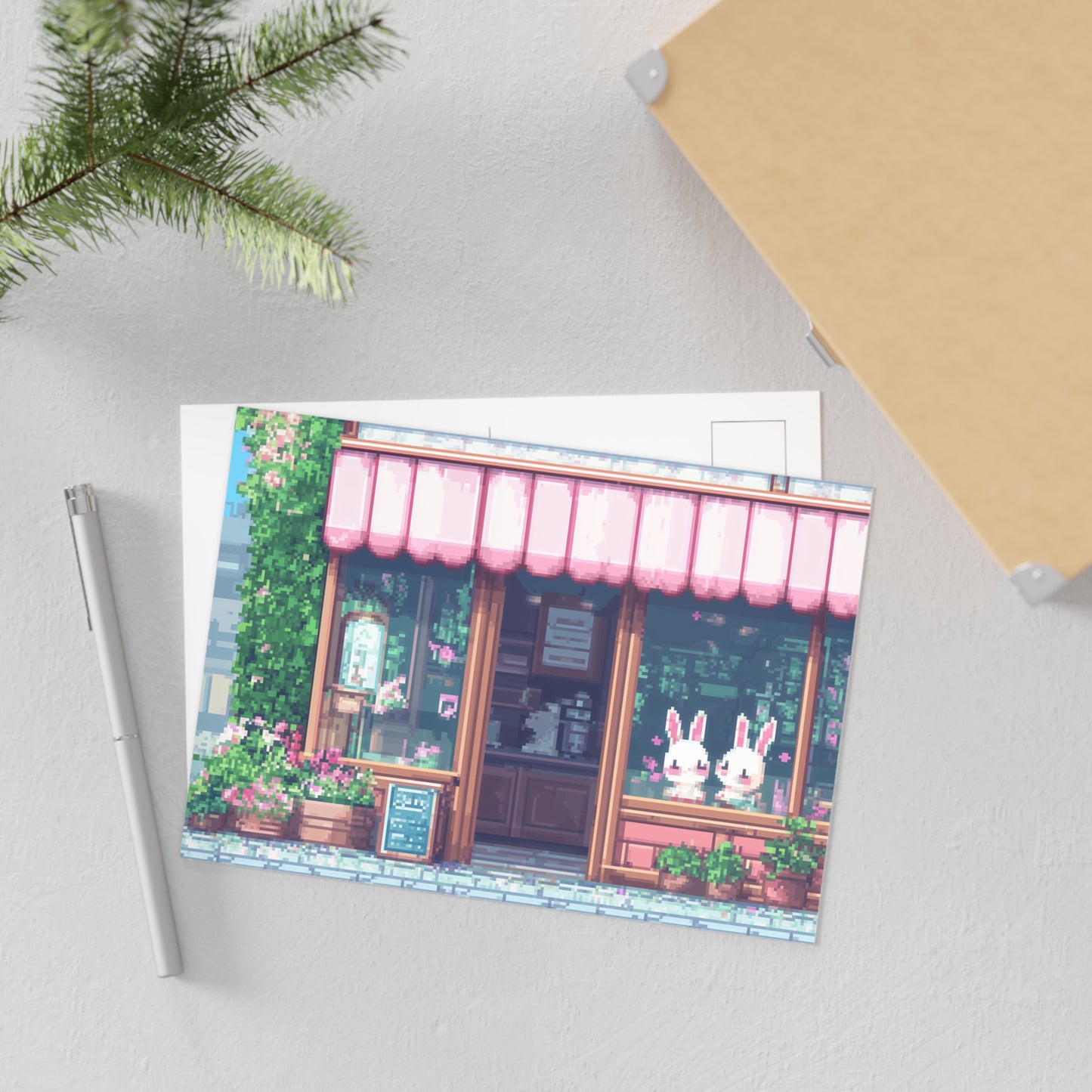 "Bunny Café Bliss" Postcards