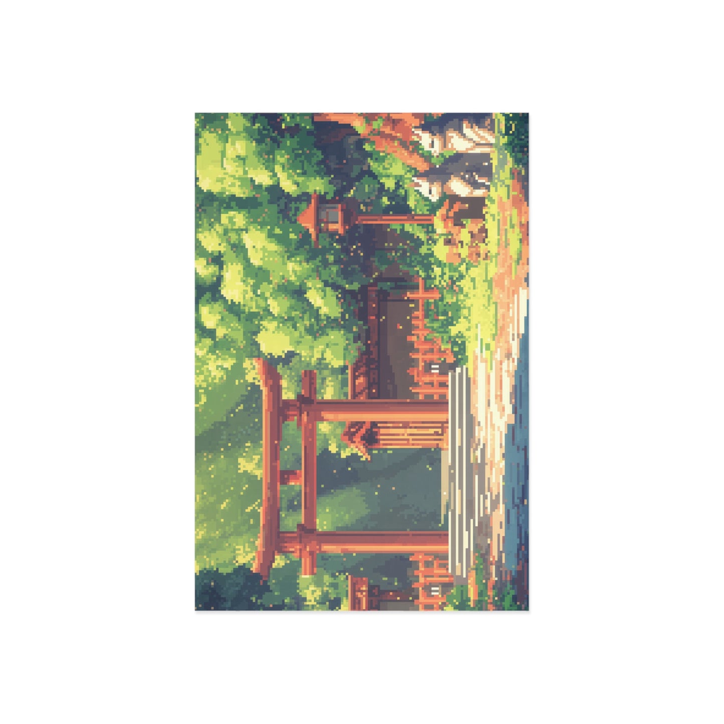 "Foxes at the Tori Gates" Postcards
