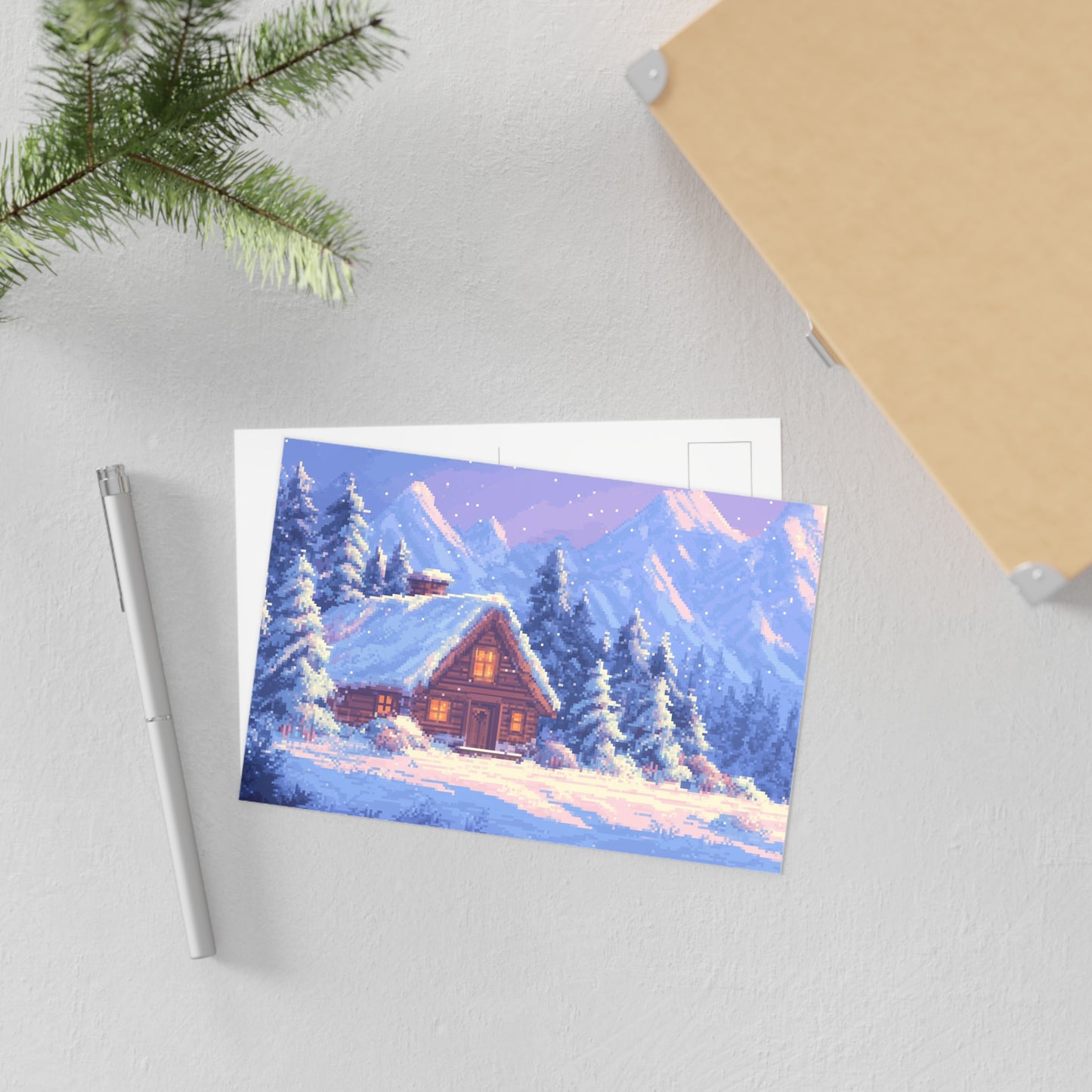 "Winter Cabin" Postcards