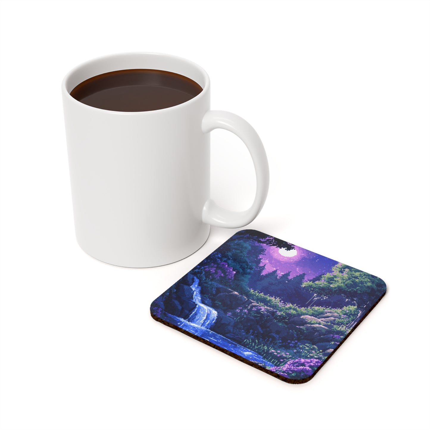 "Serene Nature" Cork Back Coaster