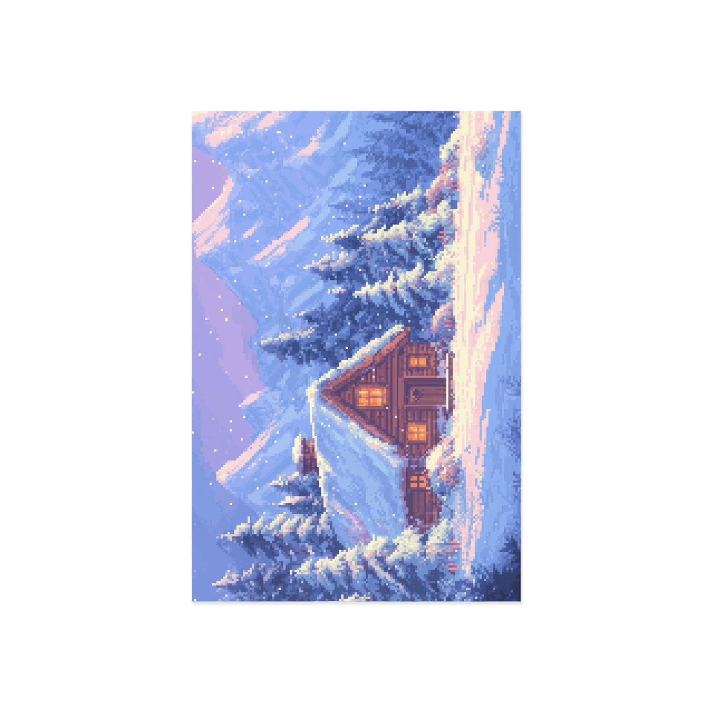 "Winter Cabin" Postcards