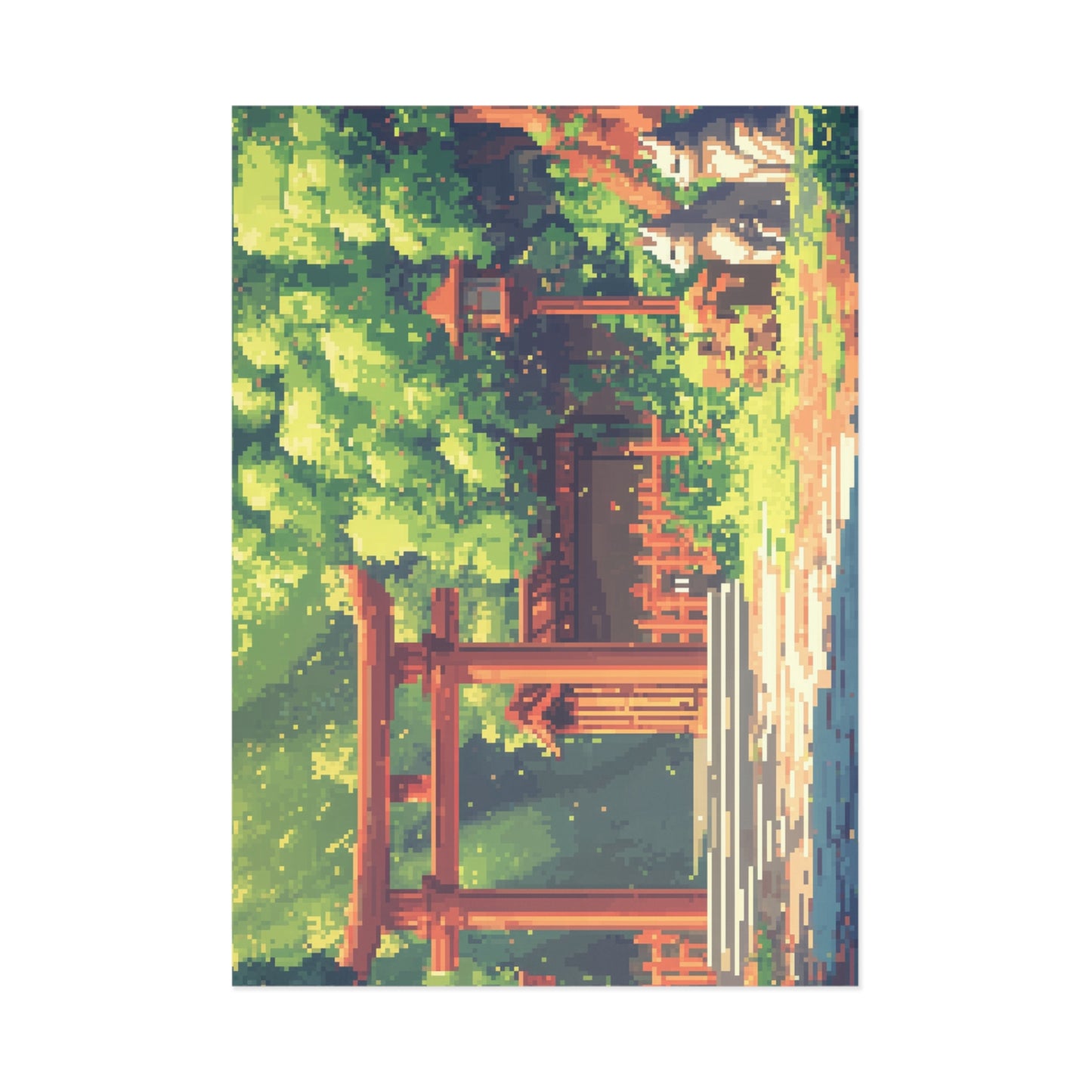 "Foxes at the Tori Gates" Postcards