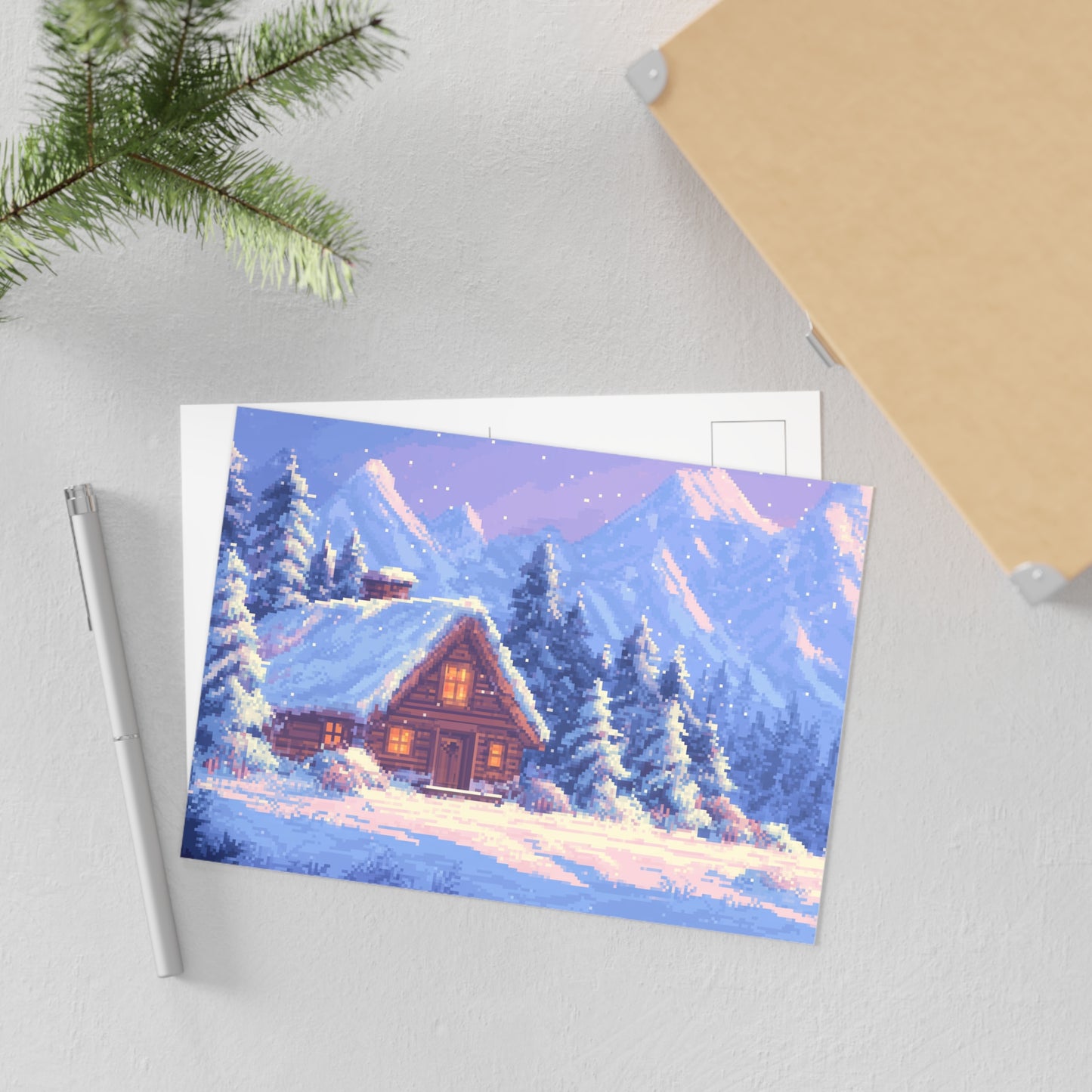 "Winter Cabin" Postcards