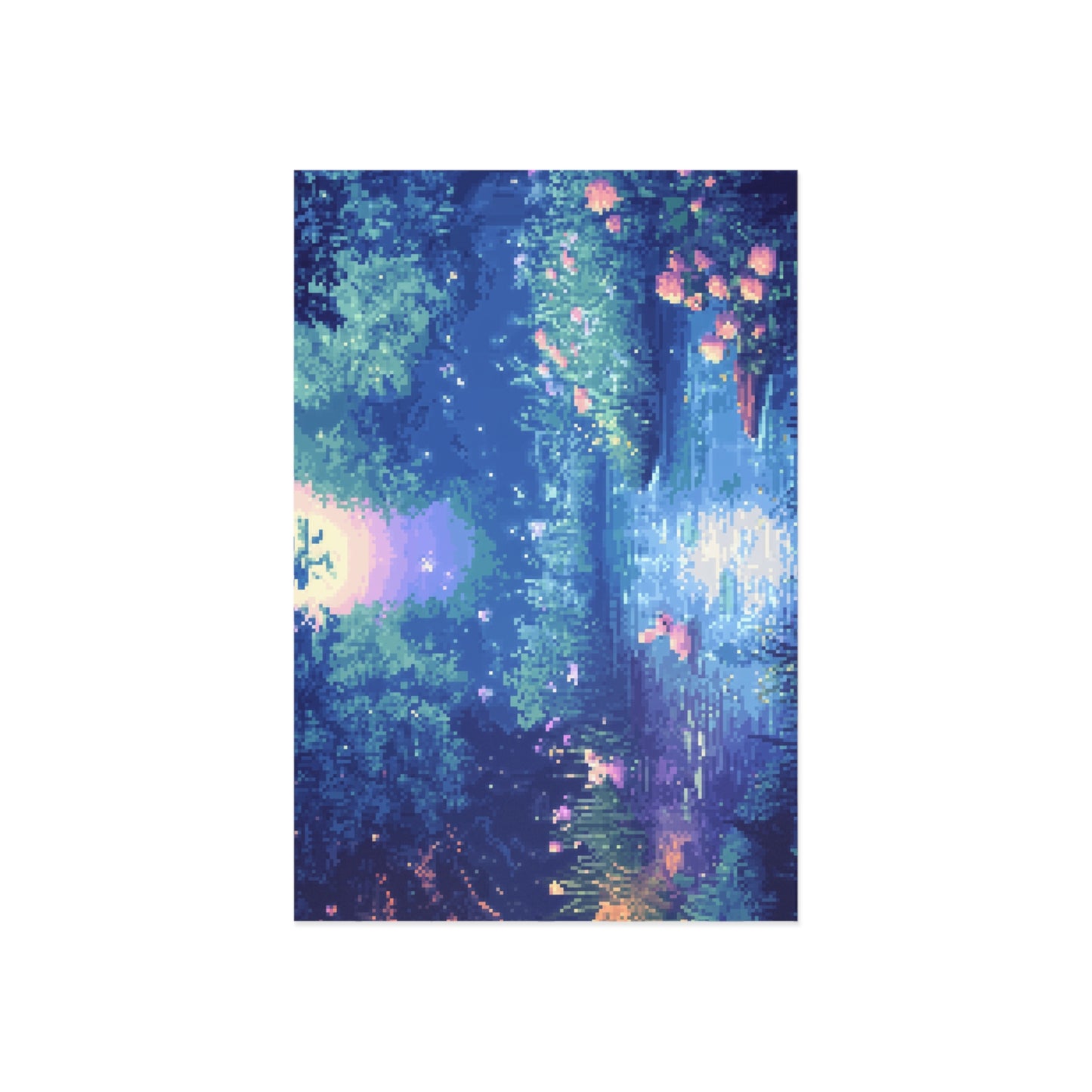 "Dreamy Night Lake" Postcards