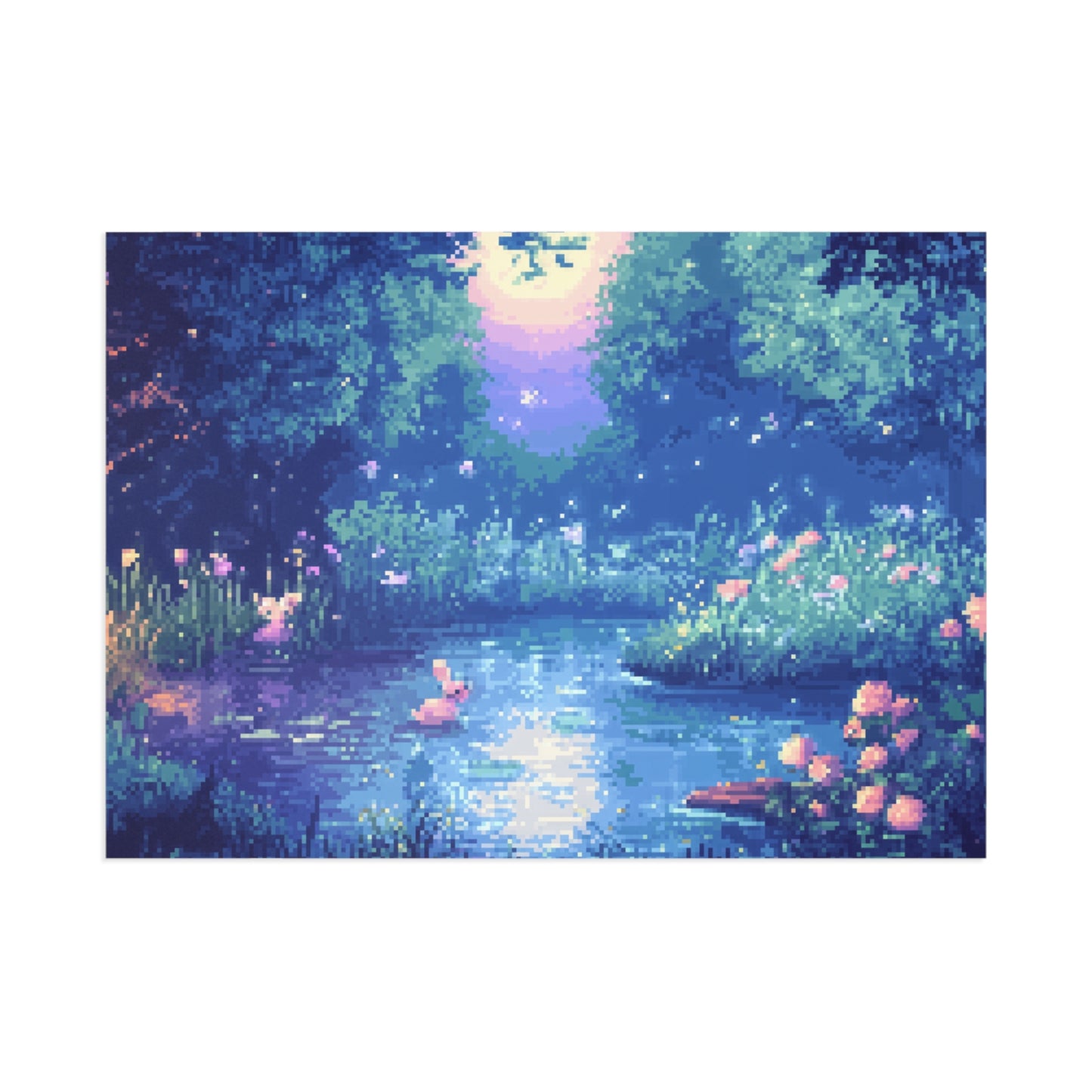 "Dreamy Night Lake" Postcards