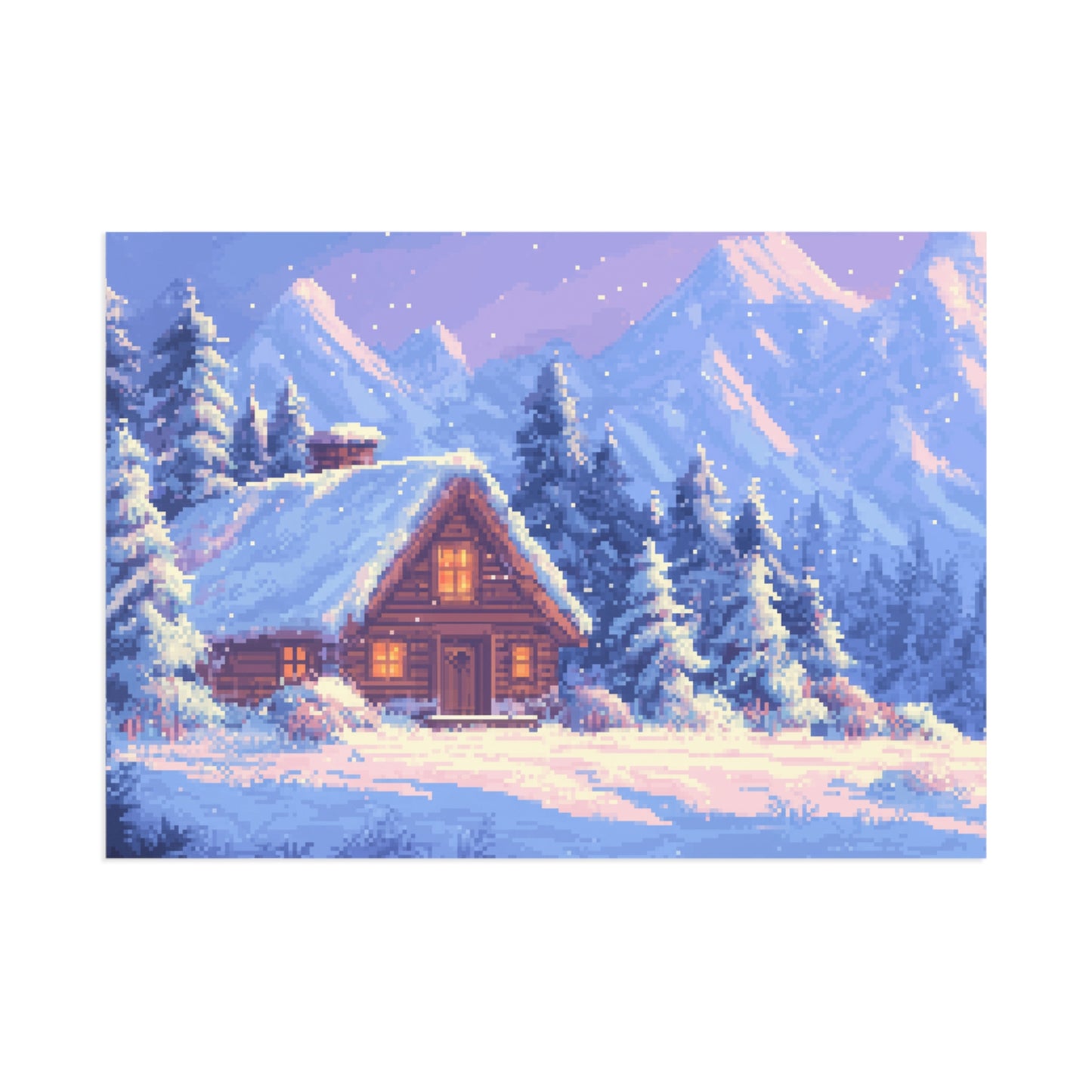 "Winter Cabin" Postcards