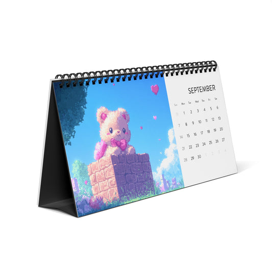 "Pixel-Perfect" Desktop Calendar (2025 grid)