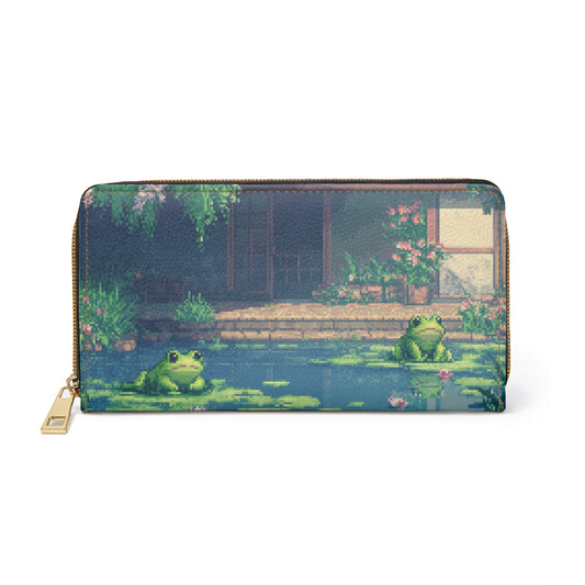 "Kawaii Frogs" Zipper Wallet