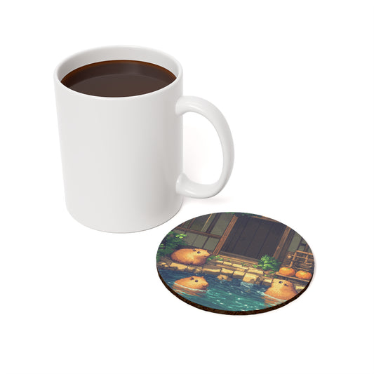 "Adorable Capybaras" Cork Back Coaster