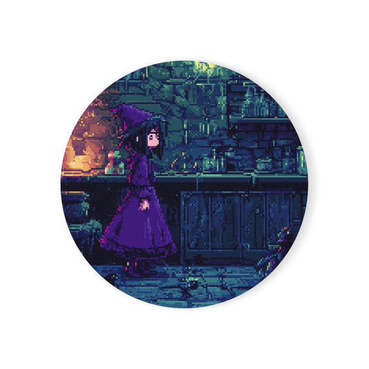 "Witch’s Lair" Cork Back Coaster