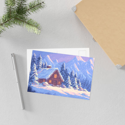 "Winter Cabin" Postcards