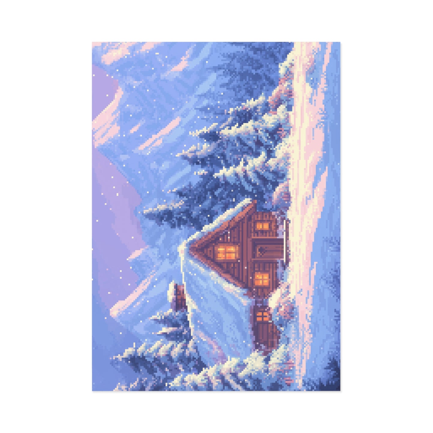 "Winter Cabin" Postcards