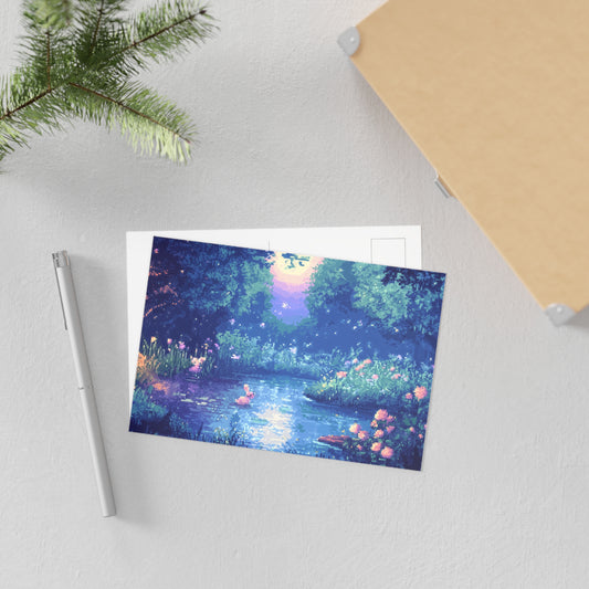 "Dreamy Night Lake" Postcards