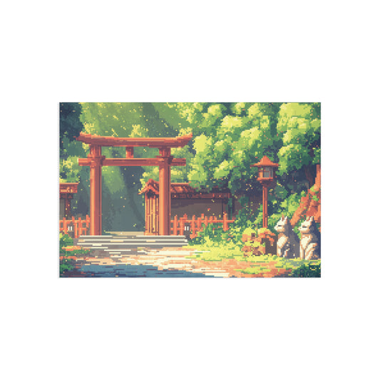 "Foxes at the Tori Gates" Postcards