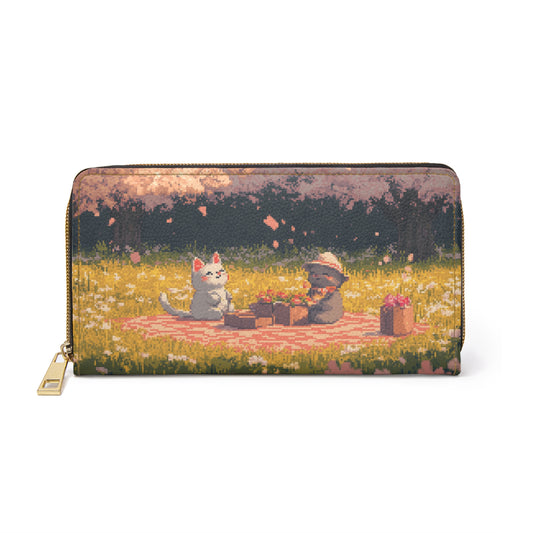 "Cheerful Picnic" Zipper Wallet