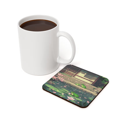 "Frog Pond" Cork Back Coaster