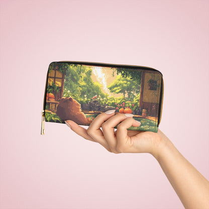"Chilling Capybara" Zipper Wallet