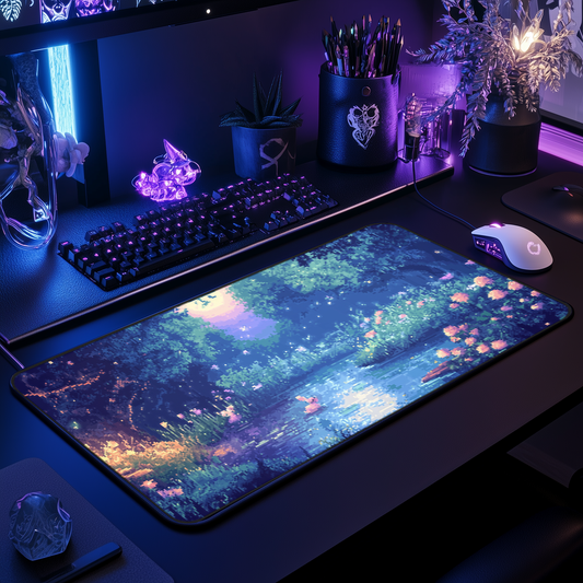 "Dreamy Night Lake" Mousepad