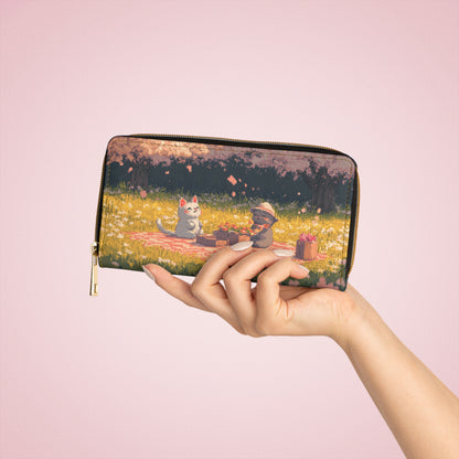 "Cheerful Picnic" Zipper Wallet