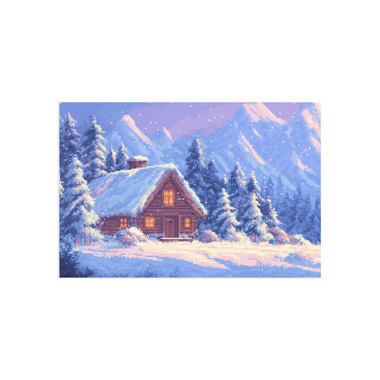 "Winter Cabin" Postcards