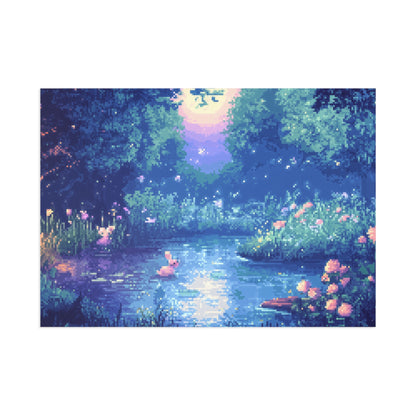 "Dreamy Night Lake" Postcards