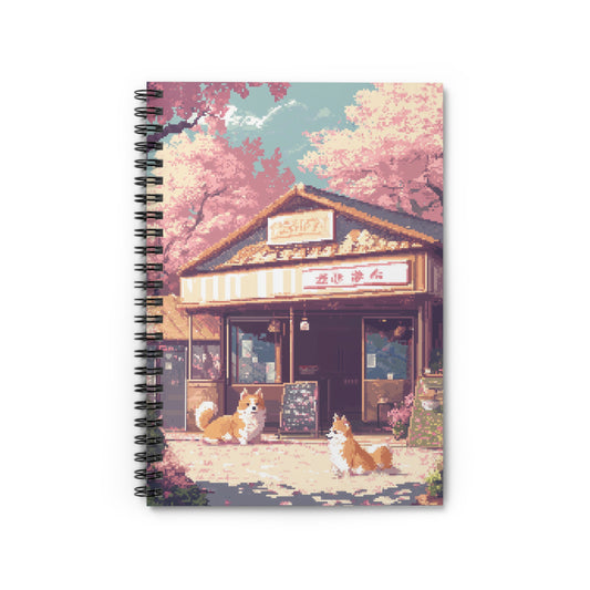 "Charming Café" Spiral Notebook - Ruled Line
