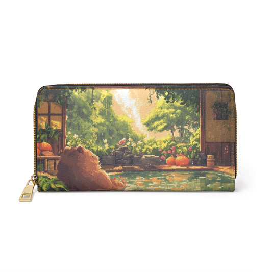"Chilling Capybara" Zipper Wallet