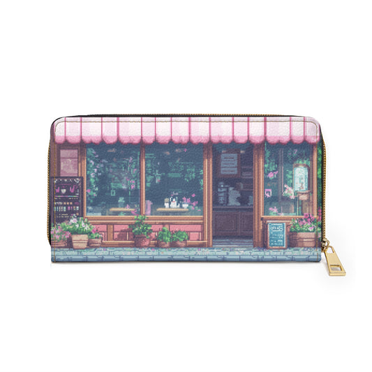 "Bunny Café Bliss" Zipper Wallet