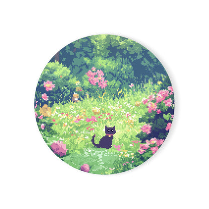 "Dreamy Kitty" Cork Back Coaster