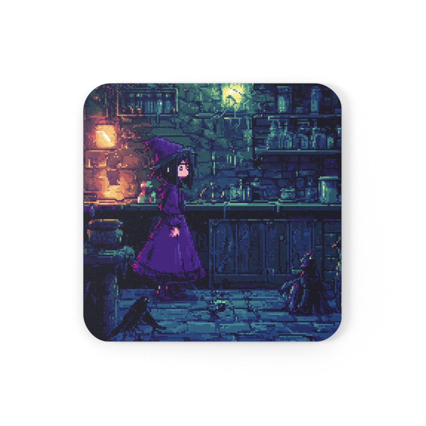 "Witch’s Lair" Cork Back Coaster