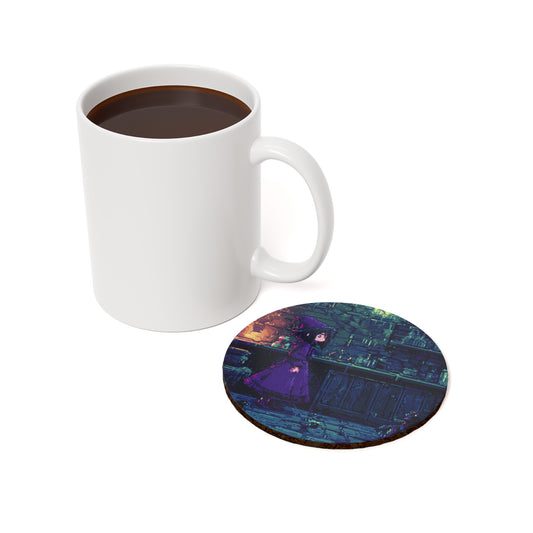 "Witch’s Lair" Cork Back Coaster
